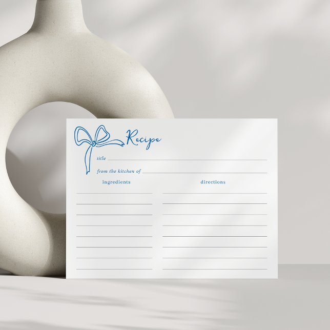 Dolce Vita Bridal Shower Recipe Card (Creator Uploaded)