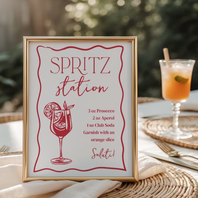 Dolce Vita Italian Spritz Station Drink Sign (Creator Uploaded)