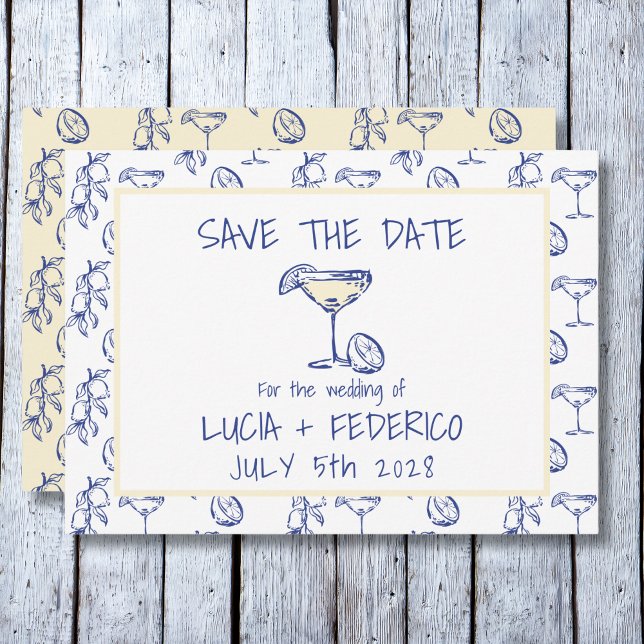 Dolce Vita Limoncello Butter Yellow Save the Date (Creator Uploaded)