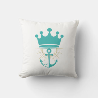 “Dolce Vita Riviera” Yacht Club Anchor Cotton Cushion