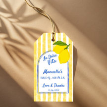 Dolce vita yellow Lemons Italian bridal shower