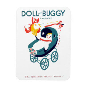 Doll and Buggy Parade Magnet