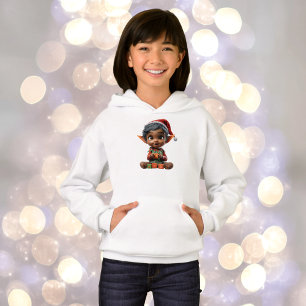 Doll Baby Christmas Elf Girl's Hoodie