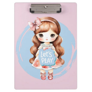 Doll Design – "Let’s Play" Theme Clipboard