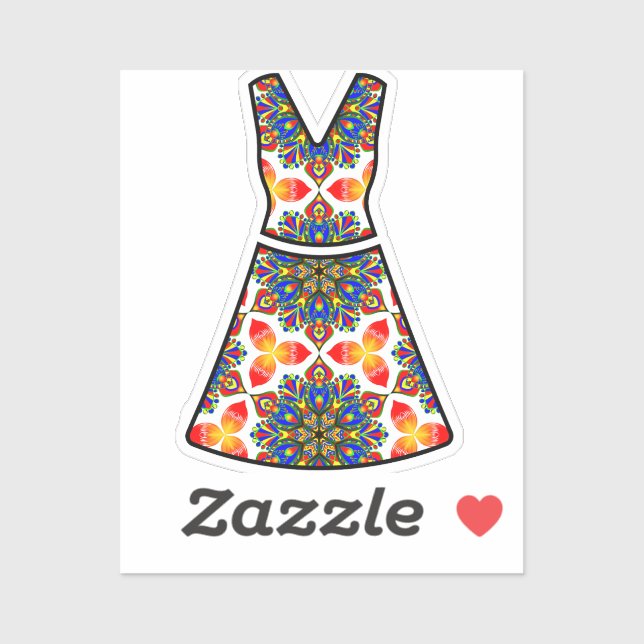 Doll dress sticker (Sheet)