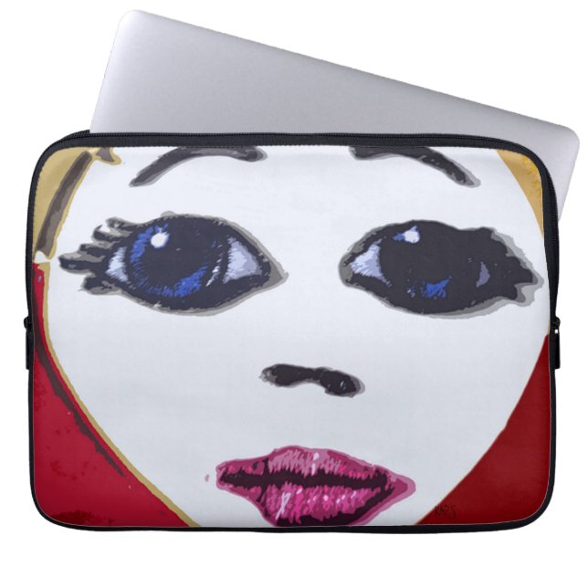 Doll Face Laptop Sleeve (Front)