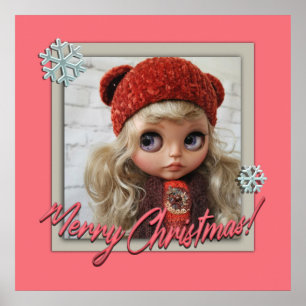 Doll ,for christmas , christmas, new year poster