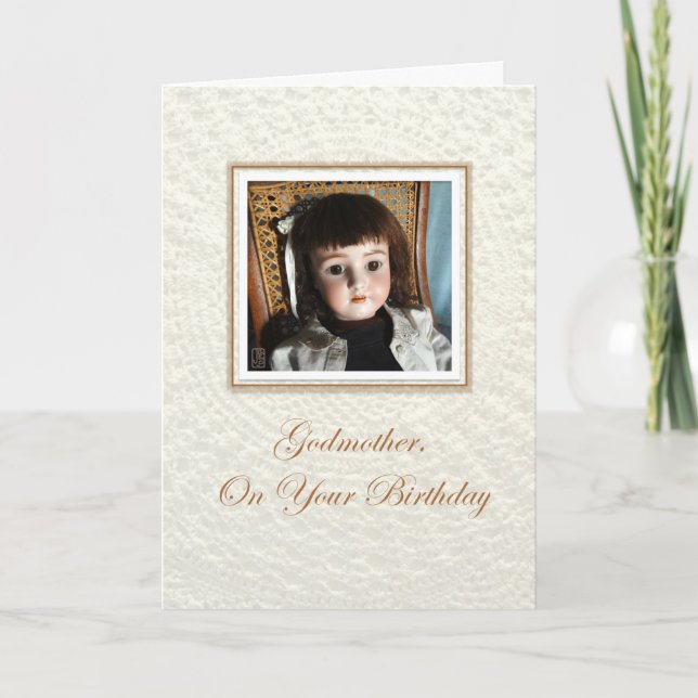 Doll Frances Godmother Birthday Card (Front)