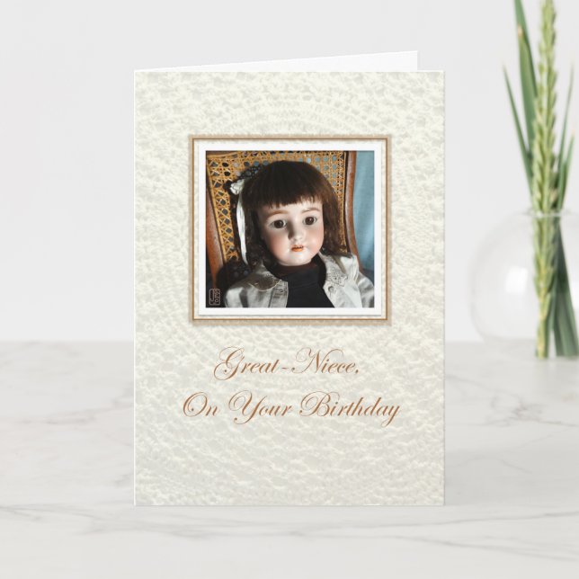 Doll Frances Great-Niece Birthday Card (Front)