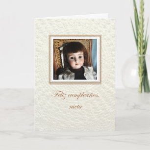 Doll Frances nieta/granddaughter Birthday Card
