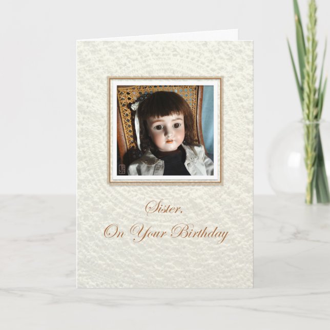 Doll Frances Sister Birthday Card (Front)