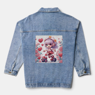 doll heart denim jacket