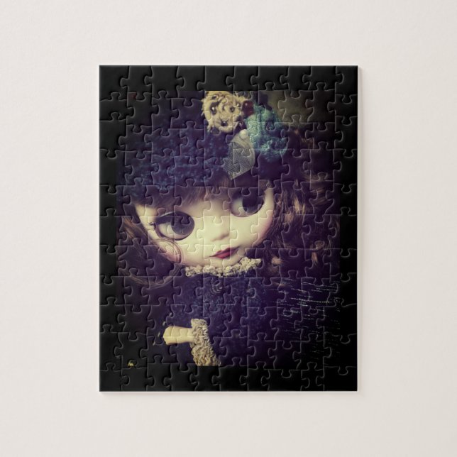 Doll in a vintage outfit jigsaw puzzle (Vertical)