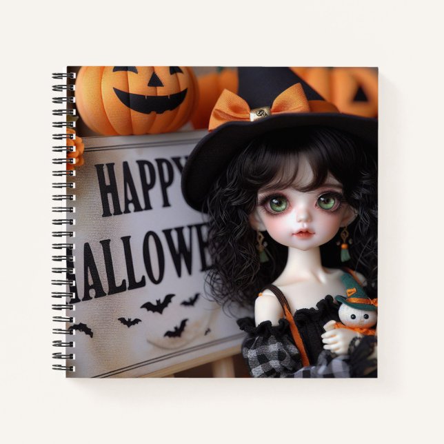 Doll in a Witch Hat, by Natasha Us   Notebook (Front)