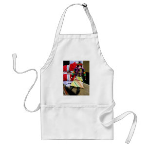 Doll in Colourful Outfil Standard Apron