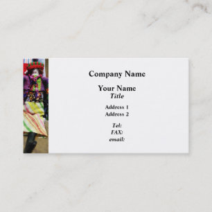 Doll in Colourful Outfit Business Card