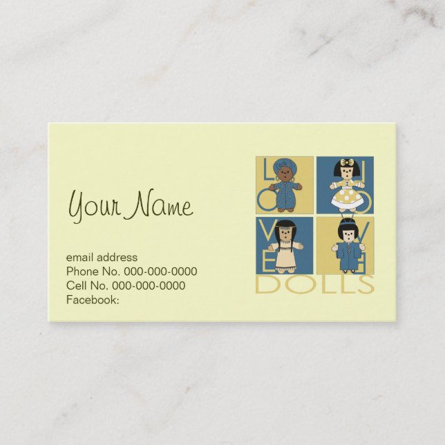 Doll Lover Business Card (Front)
