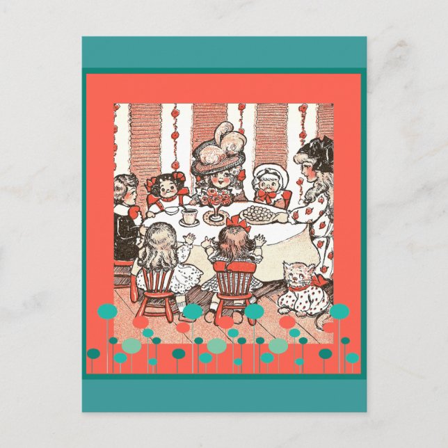 Doll Party Postcard (Front)