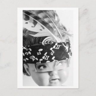 Doll portrait Indian - Mudhead Postcard