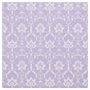 Doll-Scale Renaissance Damask, Lilac Fabric
