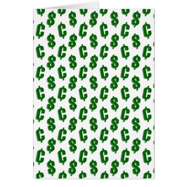 Dollar and cent signs pattern (Front)