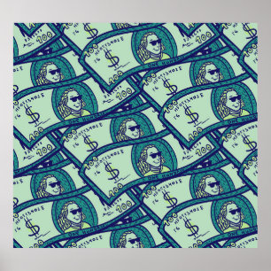 Dollar Banknotes: Seamless Money Pattern Poster