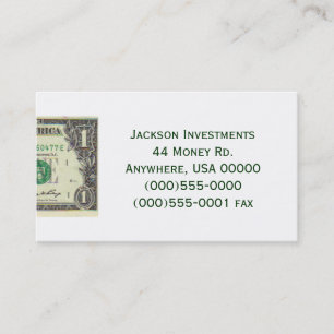 "Dollar Bill" Business Card