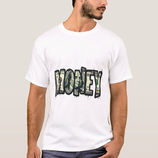 Dollar Bill Money Art T-Shirt (Front)