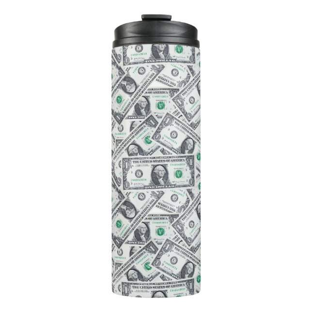 Dollar Bill Money Thermal Tumbler (Front)