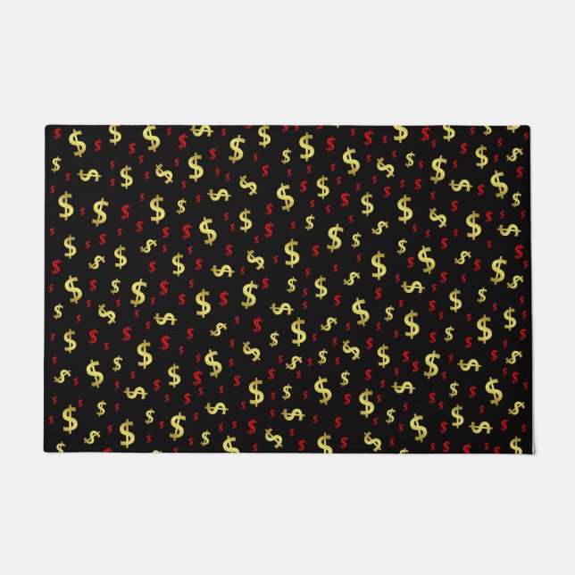 dollar, colour, colourful + pattern, house + decor doormat (Front)