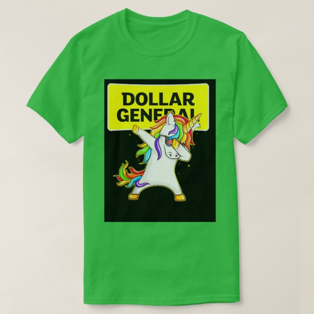 Dollar General Dollar General Unicorn Dabbing Unis T-Shirt (Design Front)