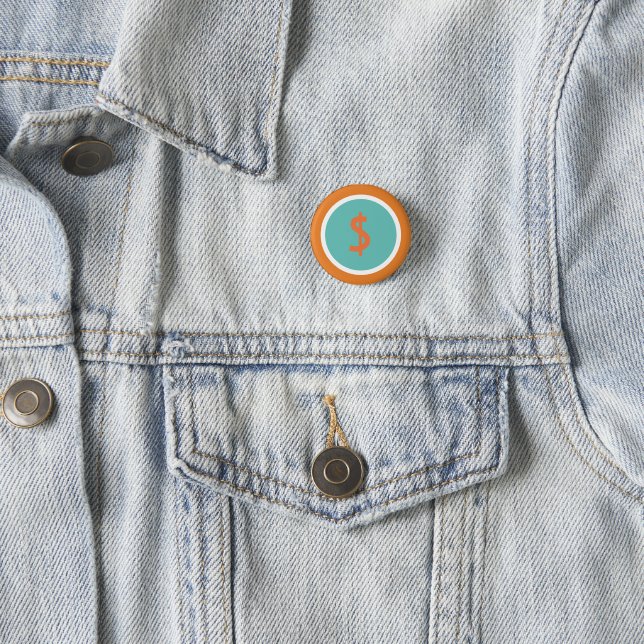 Dollar Lover 3 Cm Round Badge (In Situ)