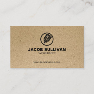 Dollar Pen Icon Tax Finance Financial Money Business Card