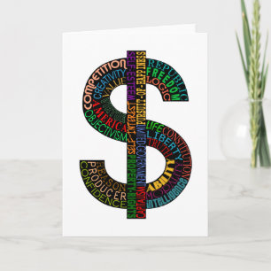 Dollar Sign Greeting Card