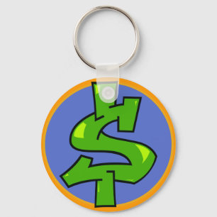 Dollar Sign Key Ring