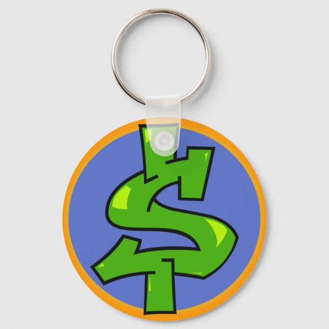 Dollar Sign Key Ring (Front)