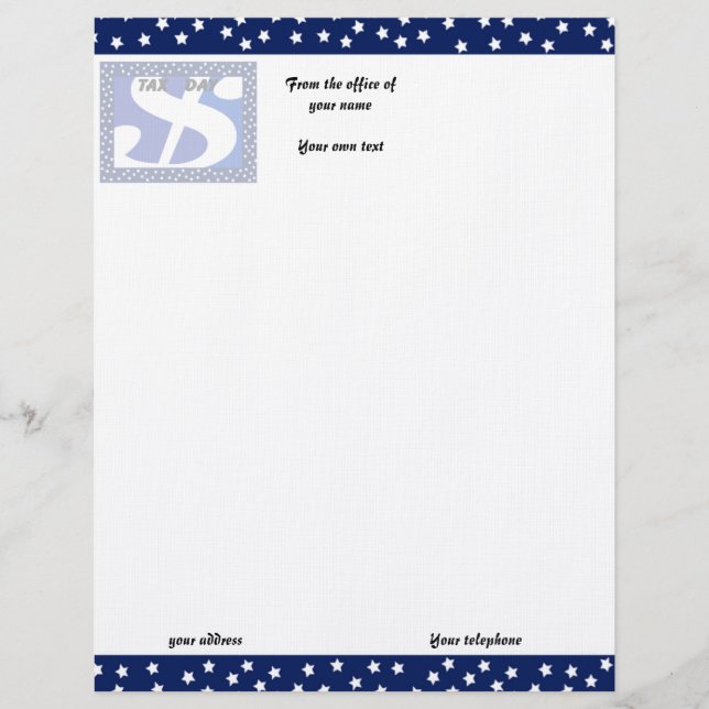 Dollar Sign - Letterhead (Front)