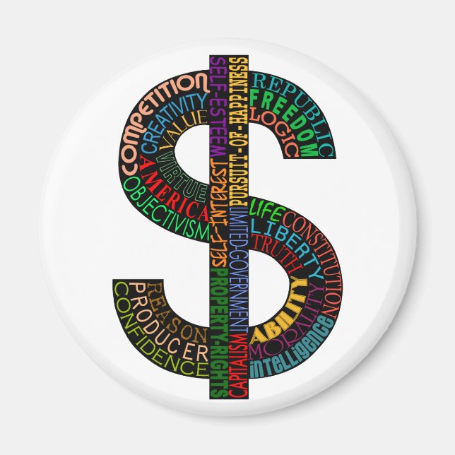 Dollar Sign Magnet (Front)