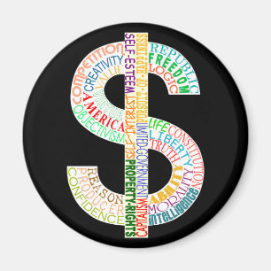 Dollar Sign Magnet