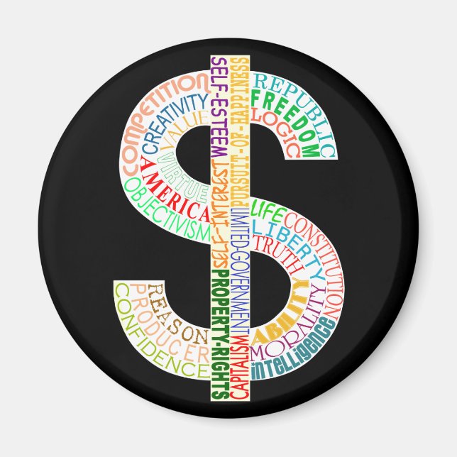 Dollar Sign Magnet (Front)