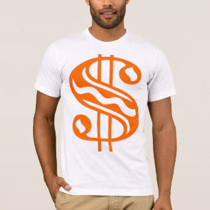 Dollar Sign - Orange T-Shirt