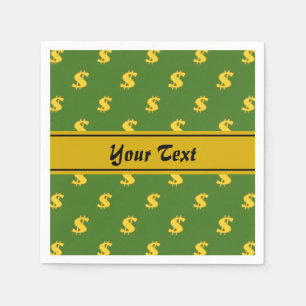 Dollar sign pattern Paper Napkins