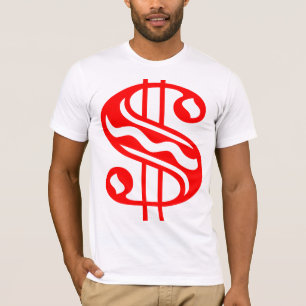 Dollar Sign - Red T-Shirt