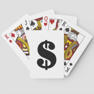 Dollar Sign   Simple Stencil Alphabet Playing Cards