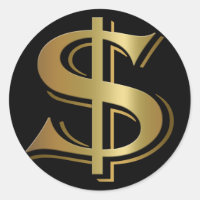 Dollar Sign Stickers