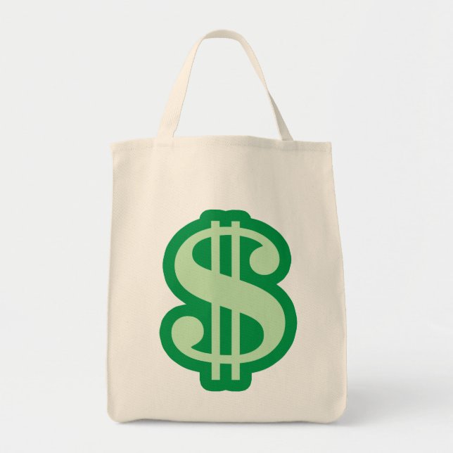 Dollar Sign Tote Bag (Front)