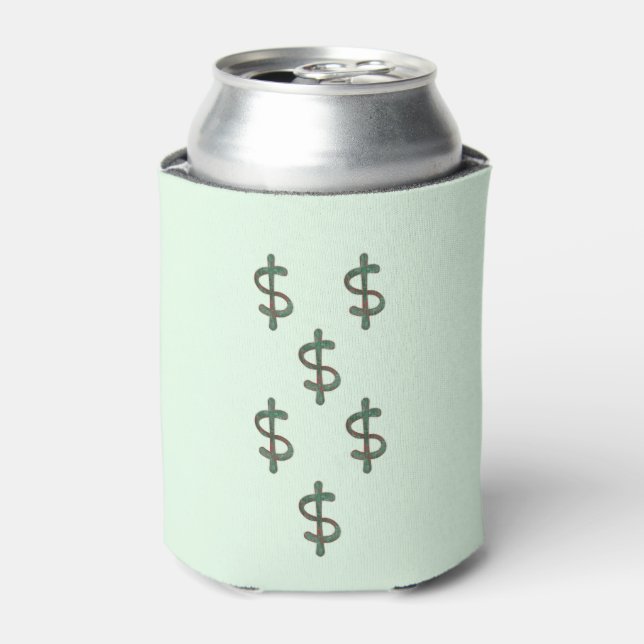 Dollar Signs Can Cooler (Can Front)