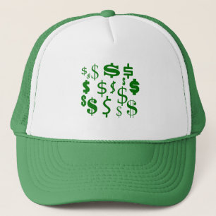 Dollar signs trucker hat