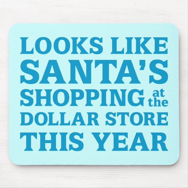 Dollar Store Santa Mouse Pad (Front)