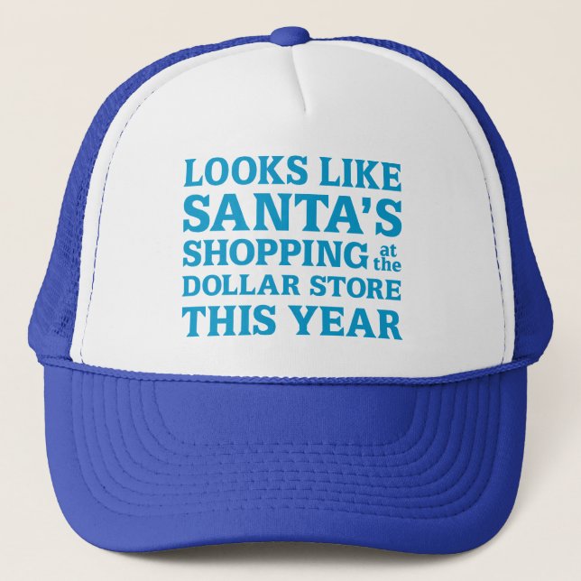 Dollar Store Santa Trucker Hat (Front)